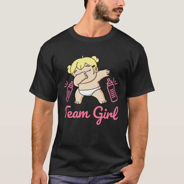 T-shirt Team Girl Gender Reveal Party Team Pink Baby Annou (Devant)