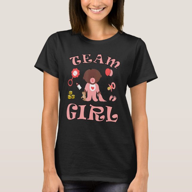 T-shirt Team Girl Gender Reveal Party Team Pink Baby Annou (Devant)