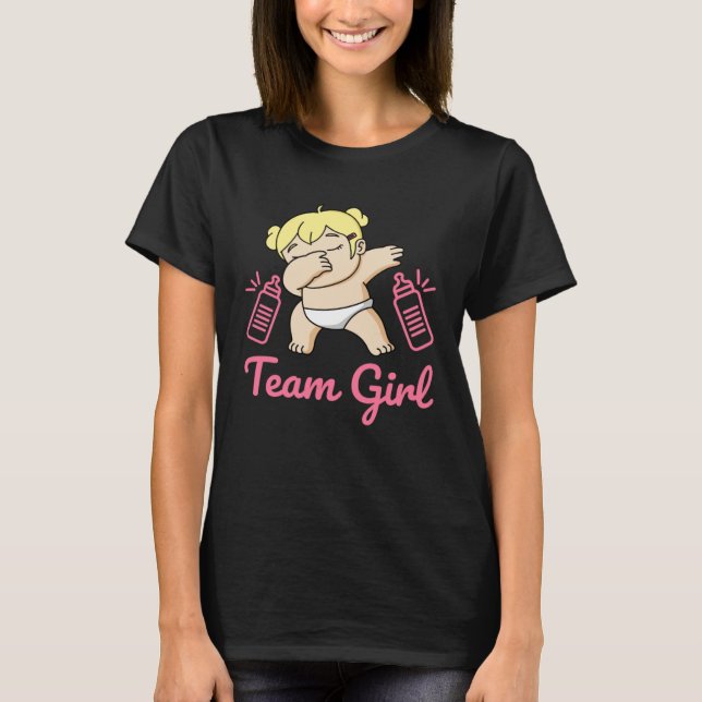 T-shirt Team Girl Gender Reveal Party Team Pink Baby Annou (Devant)