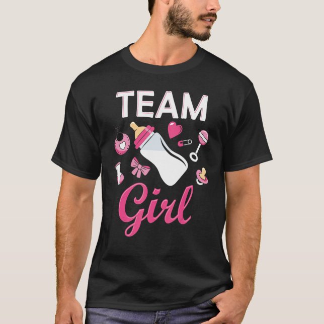 T-shirt Team Girl Gender Reveal Party Team Pink Baby Annou (Devant)