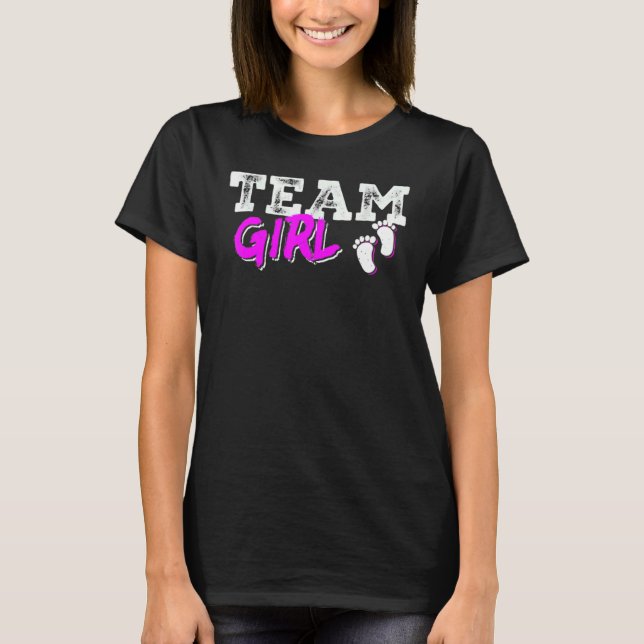 T-shirt Team Girl Gender Reveal Party Team Pink Baby Annou (Devant)