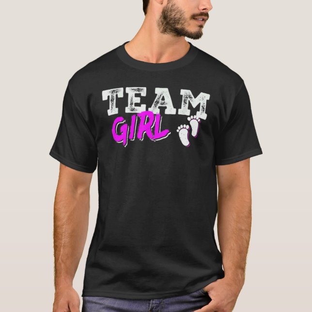 T-shirt Team Girl Gender Reveal Party Team Pink Baby Annou (Devant)
