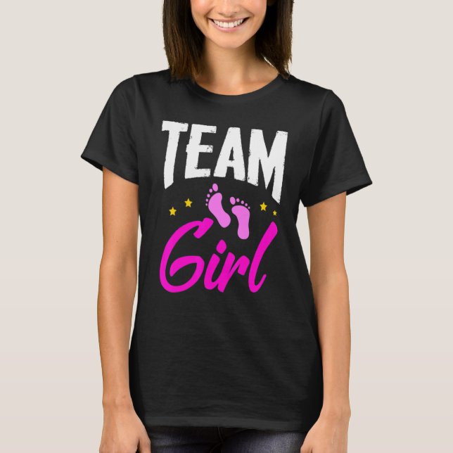 T-shirt Team Girl Gender Reveal Party Team Pink Baby Annou (Devant)