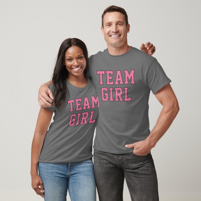 T-shirt Team Girl Pink Baby Genre Reveal Party (Unisexe)