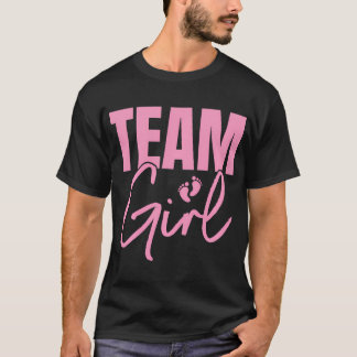 T-shirt Team Girl - Rose Genre Reveilla Design Pour Baby S