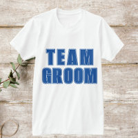 TEAM GROOM style de varsité bleu groomsmans