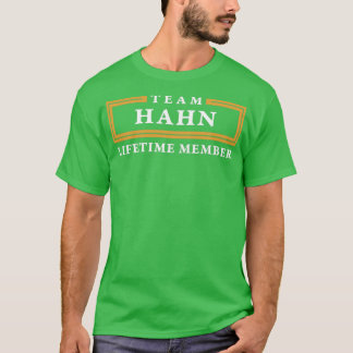 T-shirt Team Hahn Lifetime Member Surname
