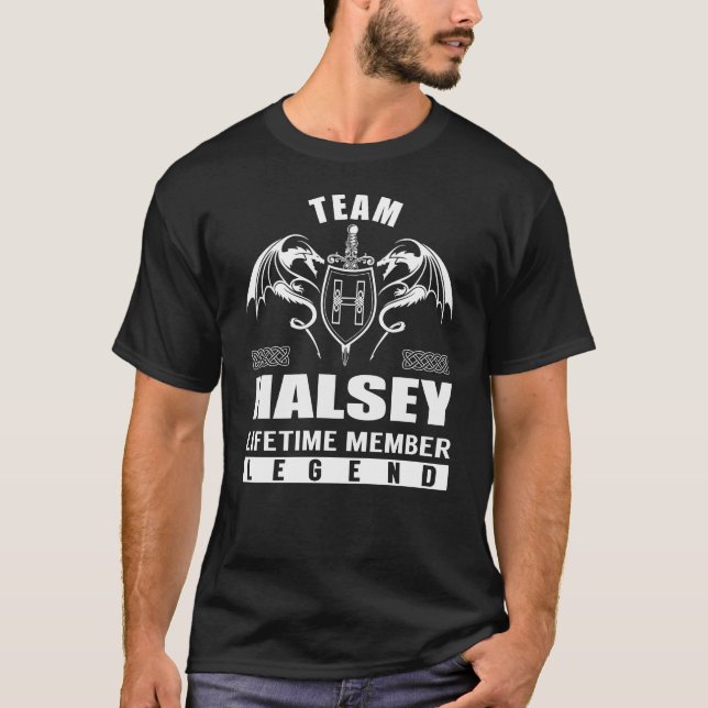 T-shirt Team HALSEY Legend membre à vie (Devant)