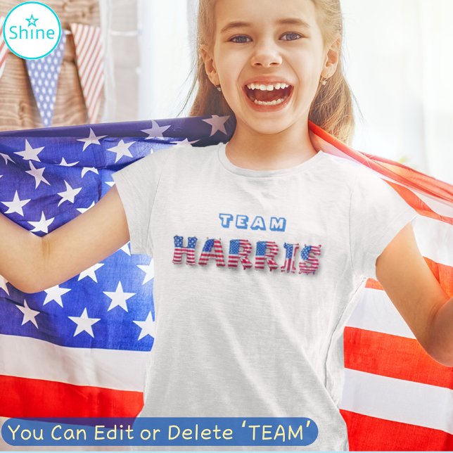 T-shirt TEAM HARRIS Kamala Harris Mignonne Drapeau Ballons (Créateur téléchargé)