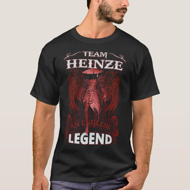 T-shirt Team HEINZE - Une LÉGENDE sans fin (Devant)