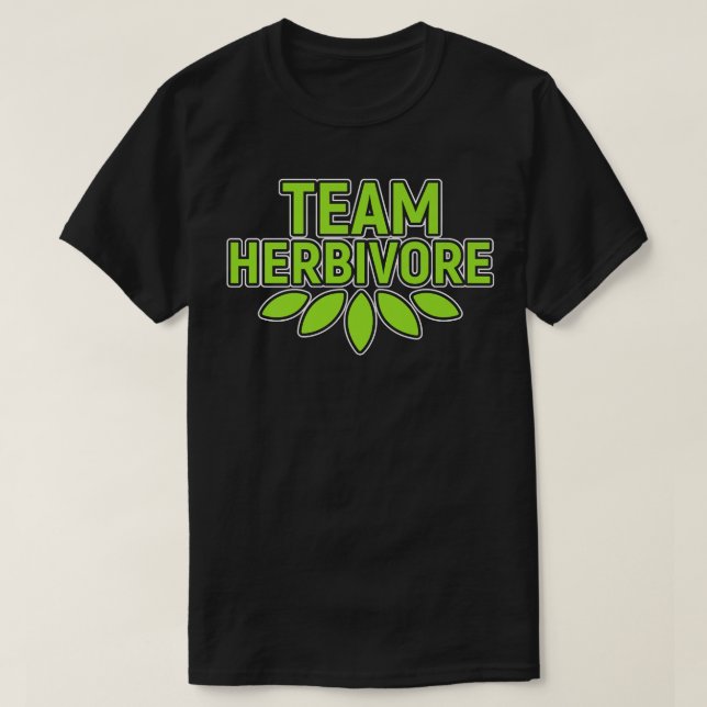 T-shirt Team Herbivore Protein végétarien Activisme végéta (Design devant)