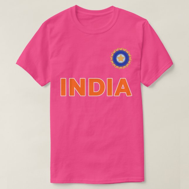 T-shirt Team India Cricket Jersey Pour Les Ventilateurs De (Design devant)