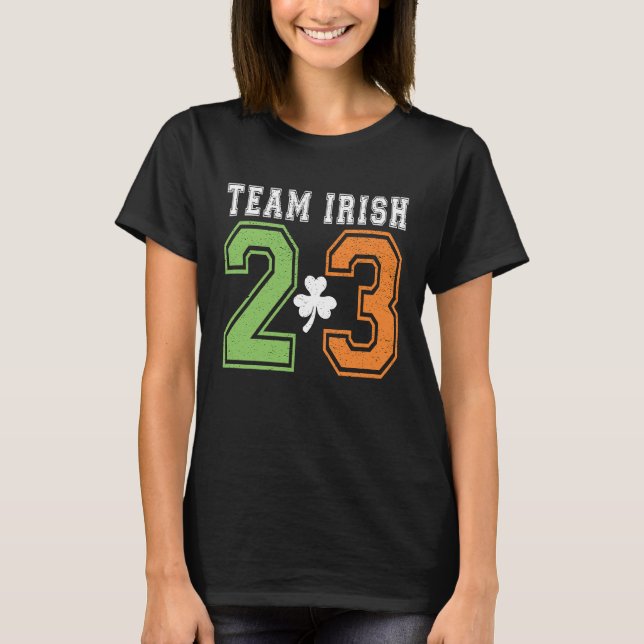 T-shirt Team Irish 2023 St Patricks Day Leprechaun Shamroc (Devant)