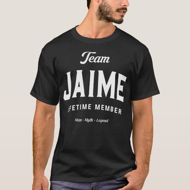 T-shirt Team Jaime Lifetime Membre Funny Nom Jaime (Devant)