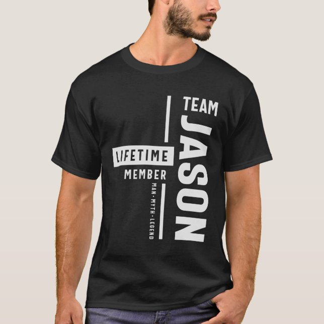 T-shirt Team Jason Lifetime Membre Funny Nom Jason (Devant)