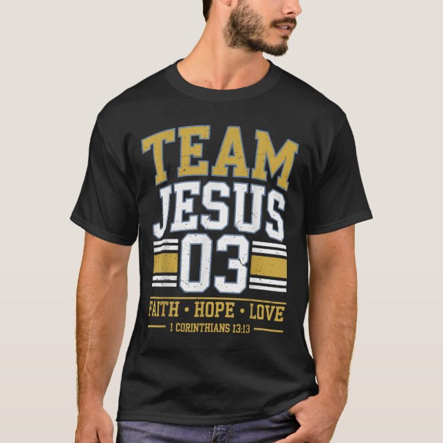T-shirt Team Jesus 03 Christian Faith Men Teen Girl Toddle (Devant)