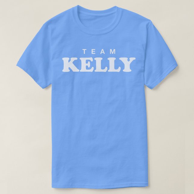 T-shirt Team Kelly Personalized Surname Bride Groom Family (Design devant)