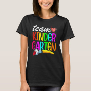 T-shirt Team Kindergarten Drôle Retour À L'École Enseignan