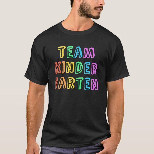 T-shirt TEAM KINDERGARTEN Lecture Enseignant Kinder Lecteu (Devant)