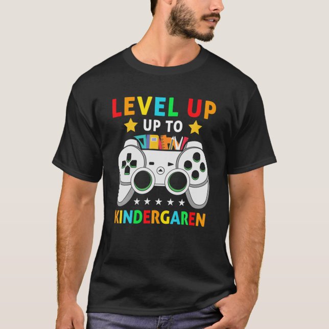 T-shirt Team Kindergarten Level Up Video Jeu Kinder Gamer (Devant)