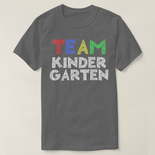 T-shirt Team Kindergarten Retour À L'École (Design devant)