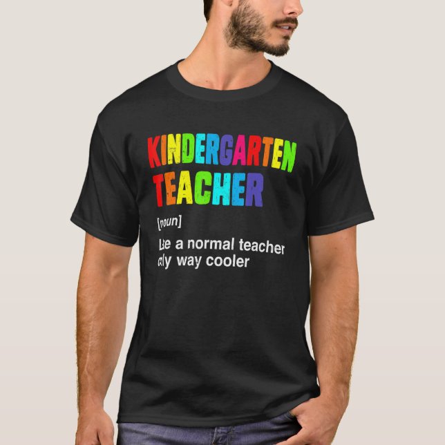 T-shirt Team Kindergarten Teacher Cute Définition Hello Ki (Devant)