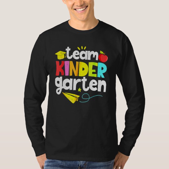 T-shirt Team Kindergarten Teacher Student  Back To School  (Devant)