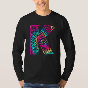 T-shirt Team Kindergarten Typography Tie Dye Retour À L'Éc