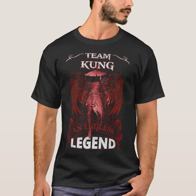 T-shirt Team KUNG - Une LÉGENDE sans fin (Devant)