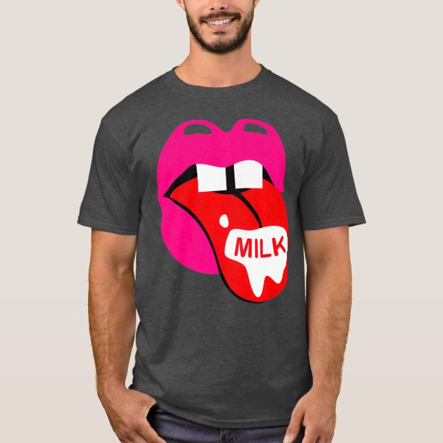 T-shirt Team Milk Udderly Fabulous Gay Drag Queen (Devant)