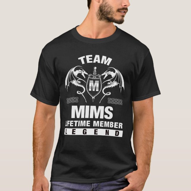 T-shirt Team MIMS - Membre à vie (Devant)