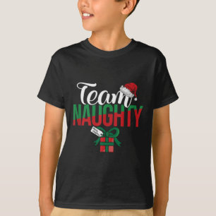 T-shirt Team Naughty Couple Correspondant Avec Team Nice