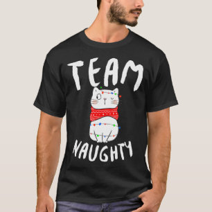 T-shirt Team Naughty Funny Matching Famille Noël