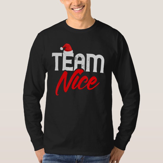 T-shirt Team Nice   Couple Matching Outfit Team Naughty (Devant)