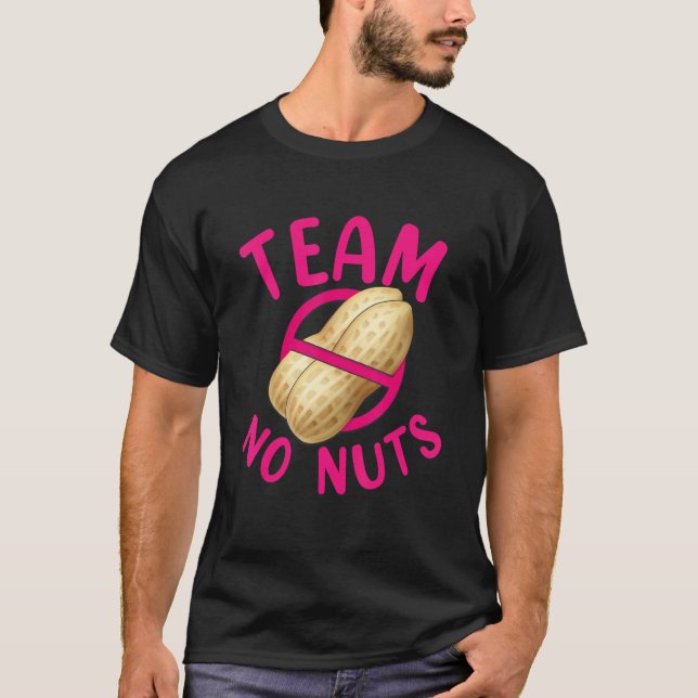T-shirt Team No Nuts Gender Reveal Matching Family Boys Gi (Devant)