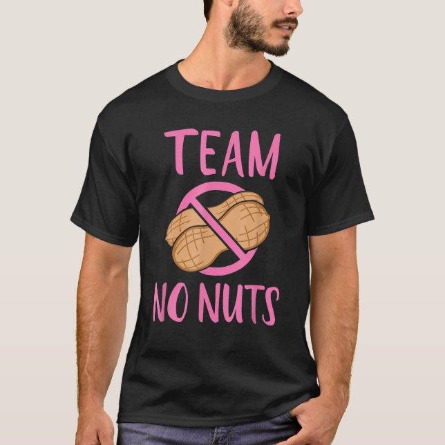 T-shirt Team No Nuts Gender Reveillez la grossesse Faire-p (Devant)