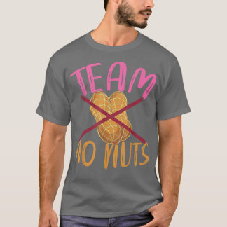 T-shirt Team No Nuts Team Girl Baby Shower Party Funny Gen