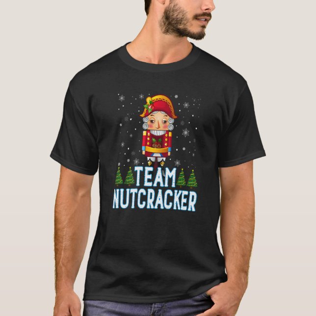 T-shirt Team Nutcracker Ballet Christmas Cute (Devant)