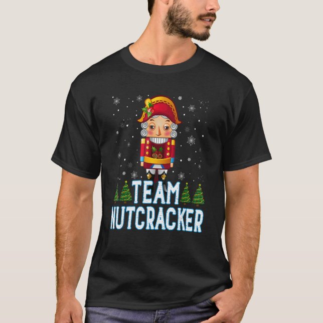 T-shirt Team Nutcracker Ballet Christmas mignonne (Devant)