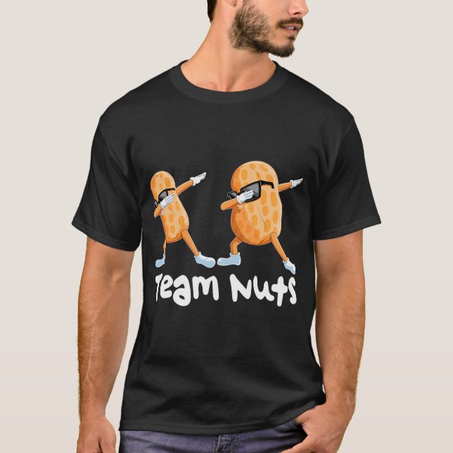 T-shirt Team Nuts Funny Genre Reveillez Famille (Devant)