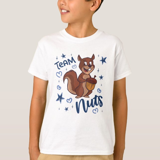 T-shirt Team Nuts Genre Revey Party Blue Boy (Devant)