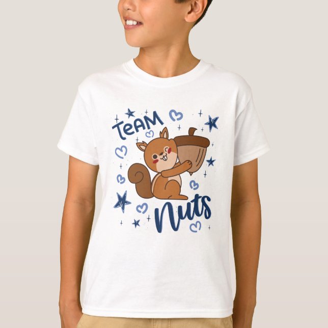 T-shirt Team Nuts Genre Revey Party Blue Boy (Devant)