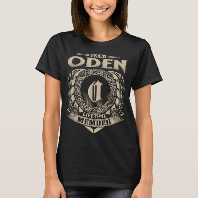 T-shirt Team Oden Lifetime Member Funny Oden Family Name V (Devant)