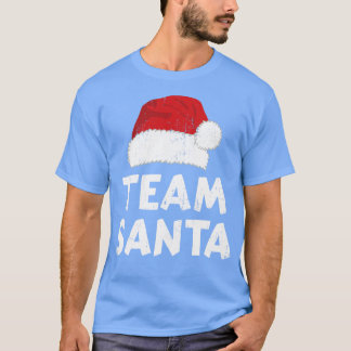 T-shirt Team père Noël avec claus casquette pour famille e