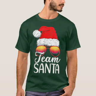 T-shirt Team Père Noël Noel Lunettes de soleil Joyeux Noël