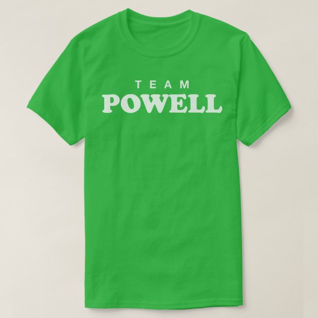 T-shirt Team Powell Nom de famille Mariage Nom de famille  (Design devant)