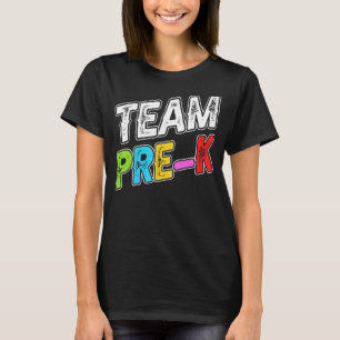 T-shirt Team Pre K Activités Bâtiment Retro Old Student