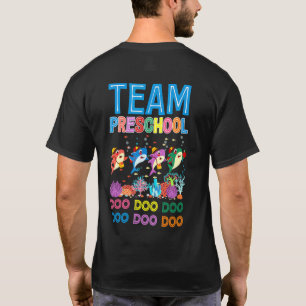 T-shirt Team Preschool Baby Shark Boys Girls Back To Schoo