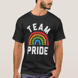 T-shirt Team Pride Lgbt Gay pride Rainbow Heart Tee Team