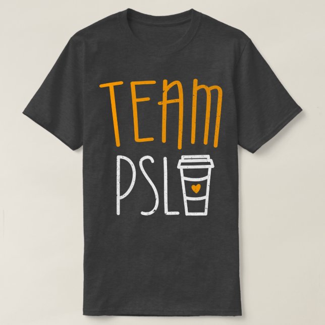 T-shirt Team PSL  Pumpkin Spice Latte Lover  (Design devant)